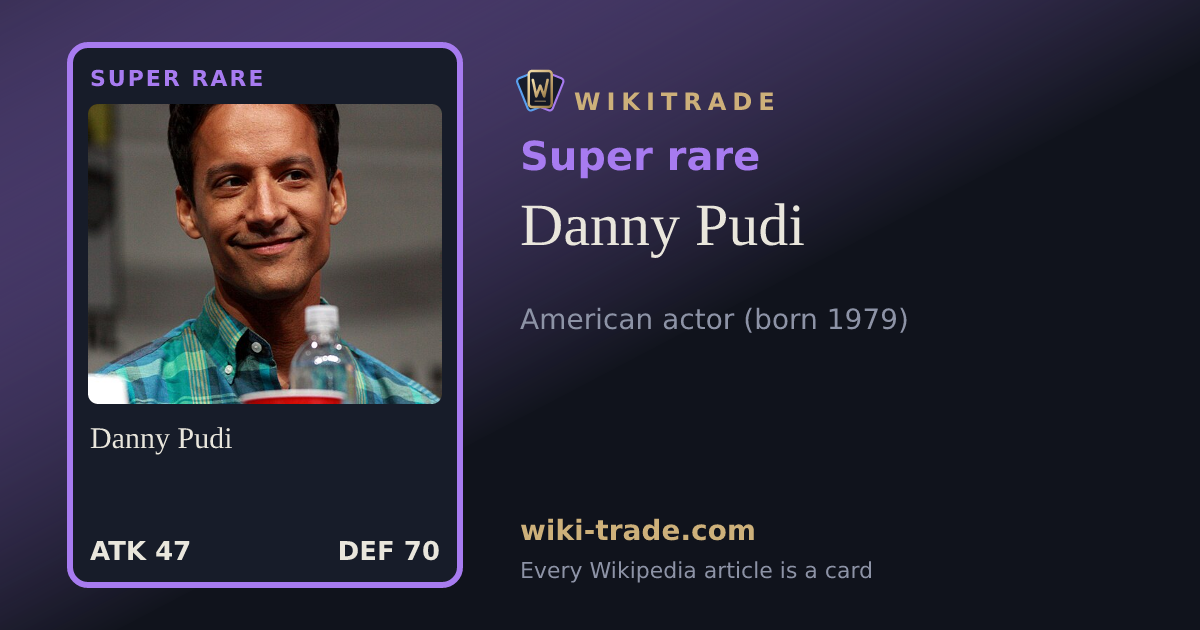 Danny Pudi — Super rare card