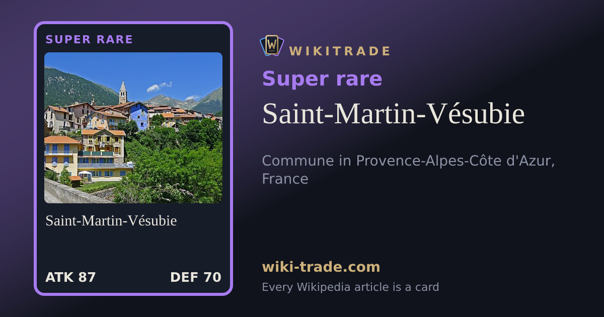 Saint-Martin-Vésubie — Super rare card