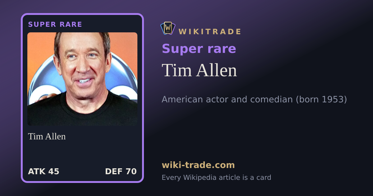 Tim Allen — Super rare card