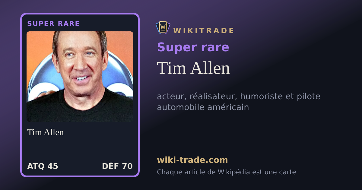 Tim Allen — carte Super rare