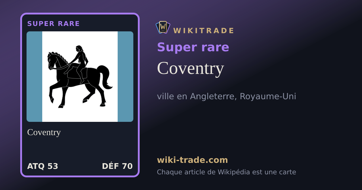 Coventry — carte Super rare
