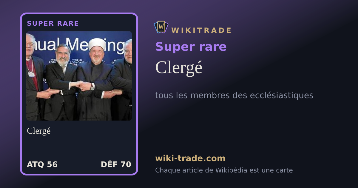 Clergé — carte Super rare