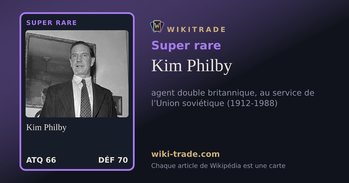 Kim Philby — carte Super rare