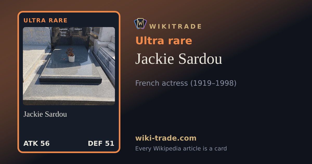 Jackie Sardou — Ultra rare card
