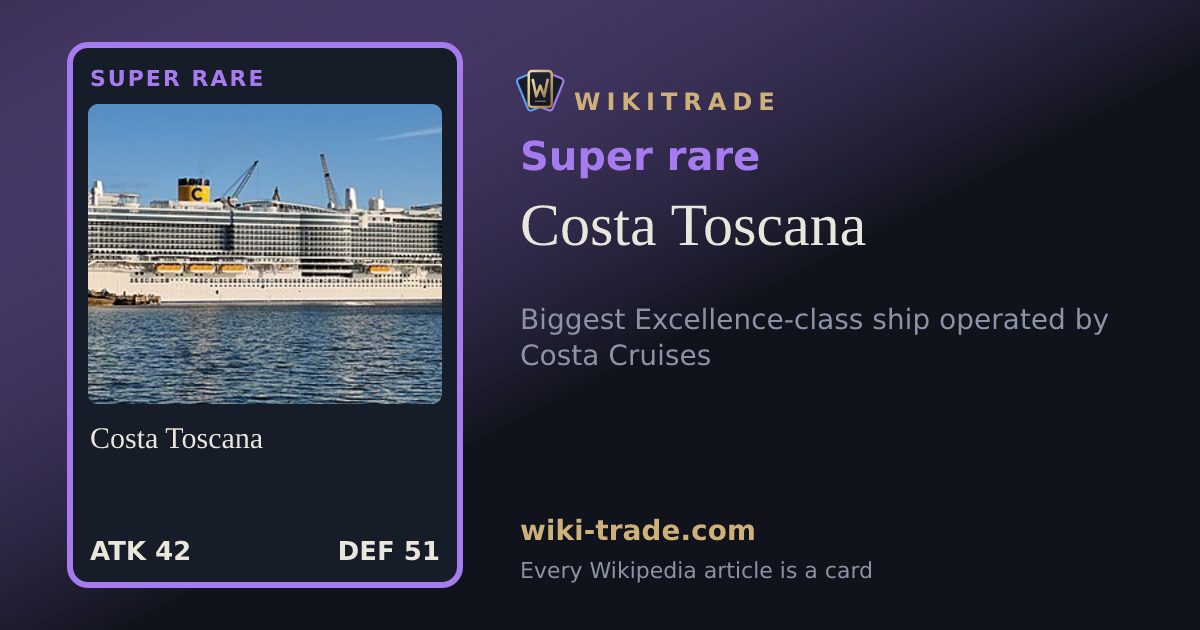 Costa Toscana — Super rare card