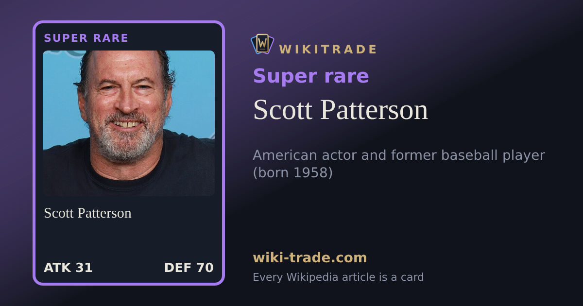 Scott Patterson — Super rare card