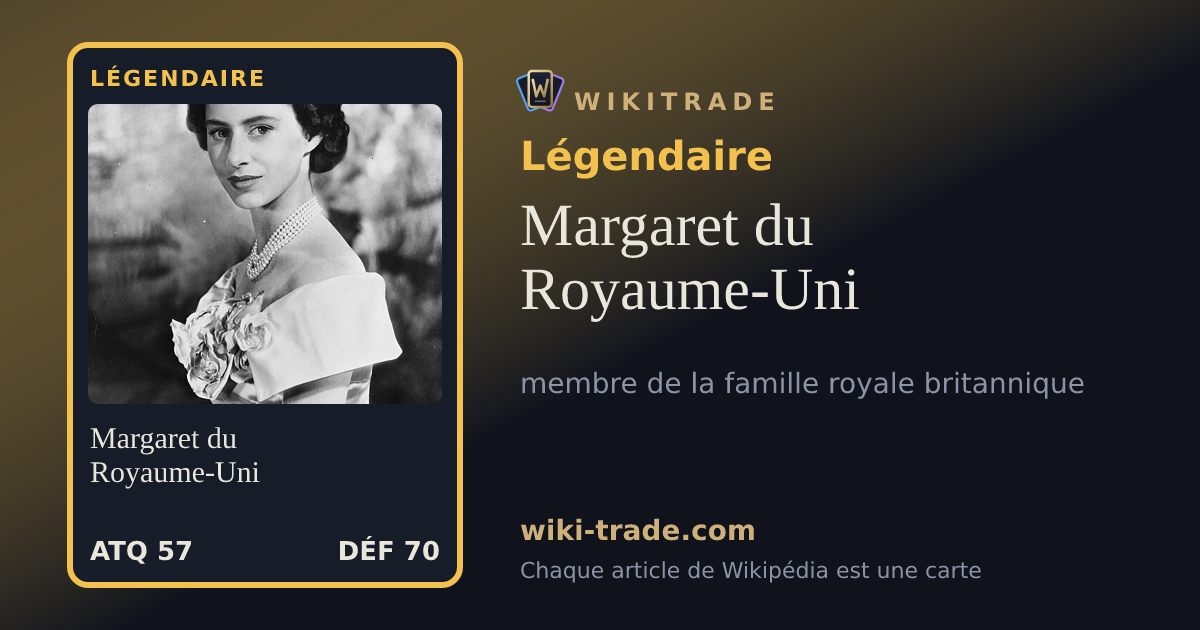 Margaret du Royaume-Uni — carte Légendaire
