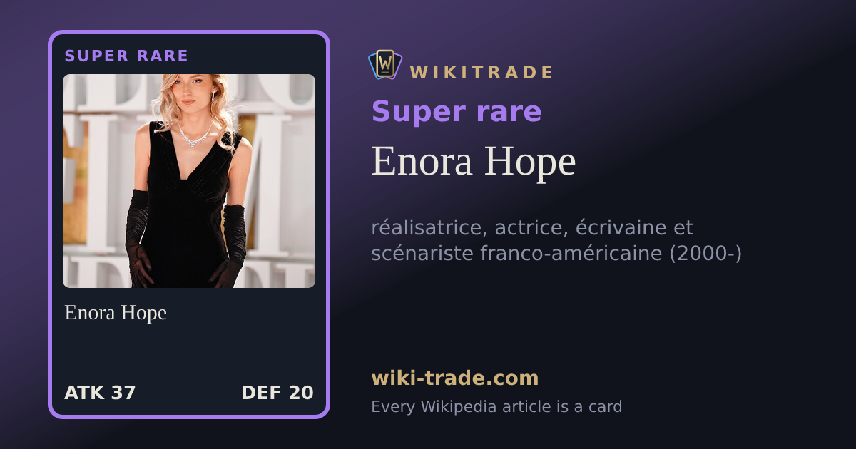 Enora Hope — Super rare card