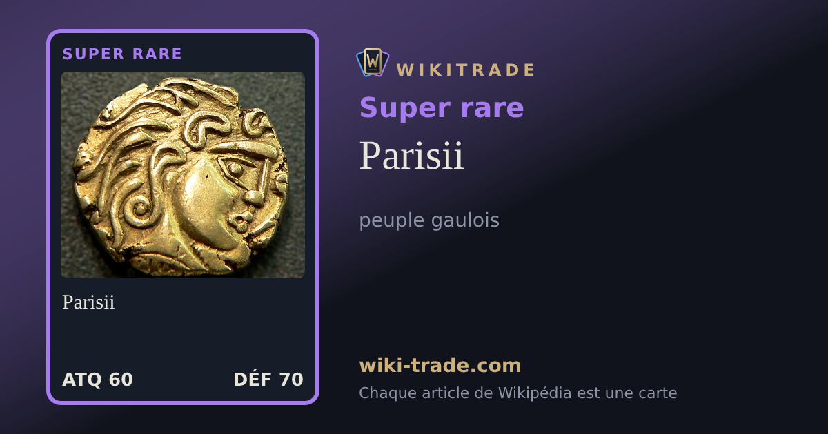 Parisii — carte Super rare