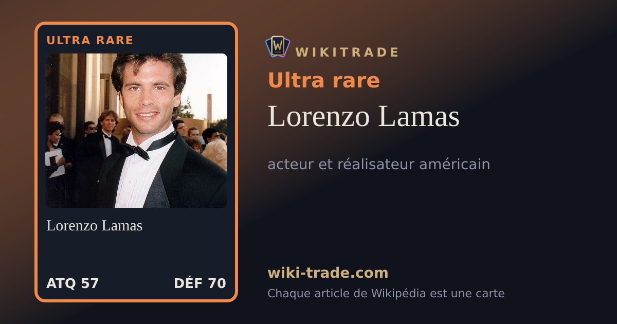 Lorenzo Lamas — carte Ultra rare