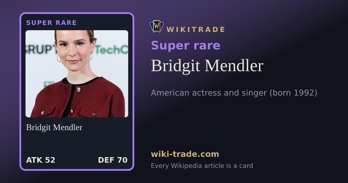 Bridgit Mendler — Super rare card
