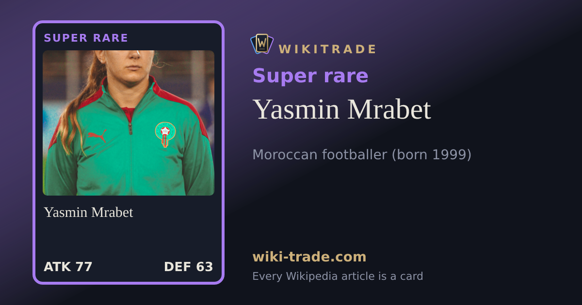 Yasmin Mrabet — Super rare card