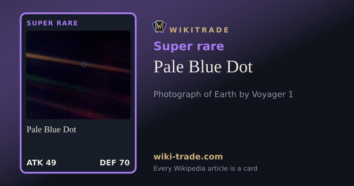 Pale Blue Dot — Super rare card
