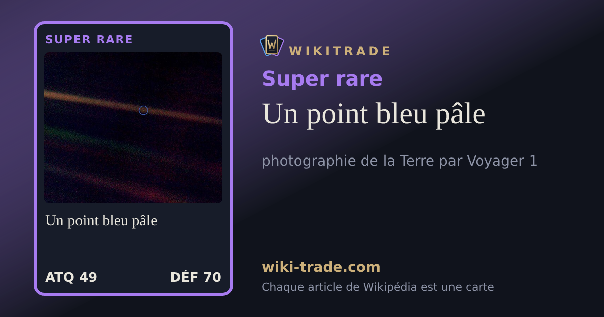 Un point bleu pâle — carte Super rare