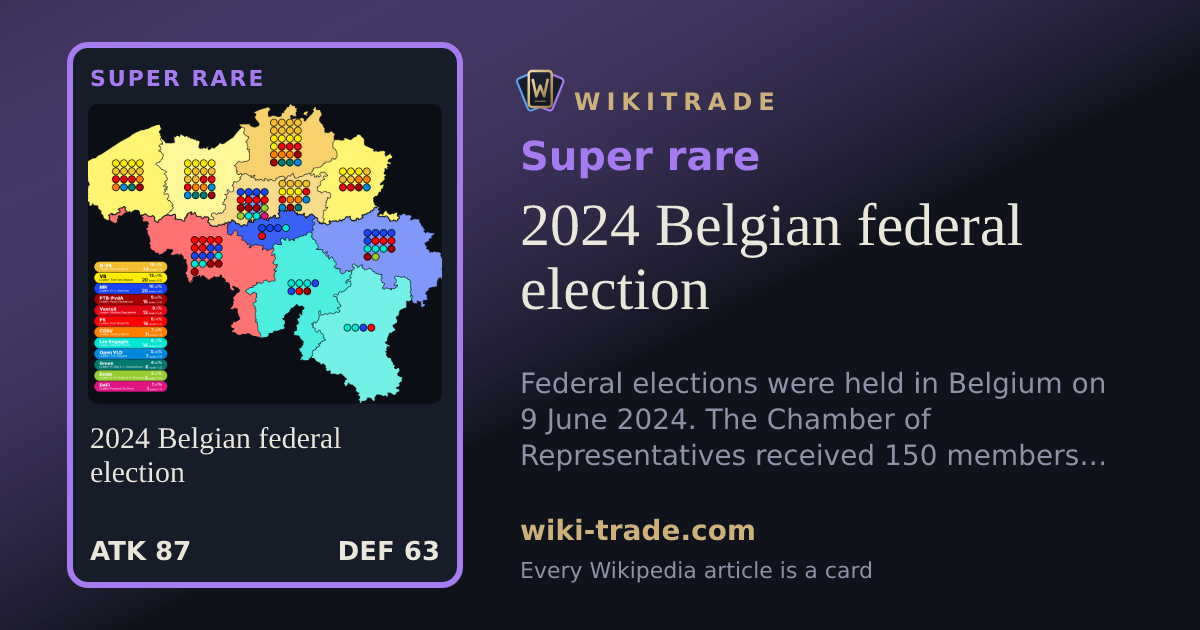 2024 Belgian federal election — Super rare card