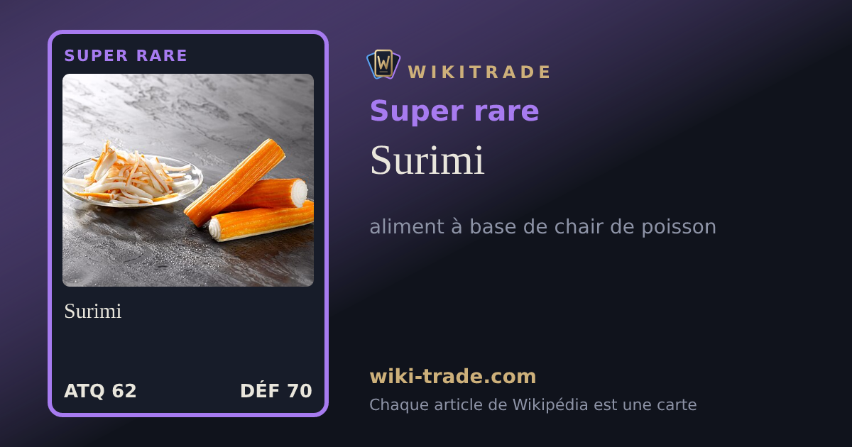 Surimi — carte Super rare