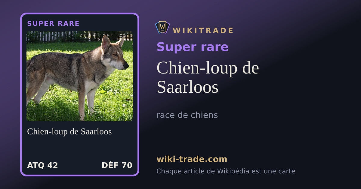 Chien-loup de Saarloos — carte Super rare