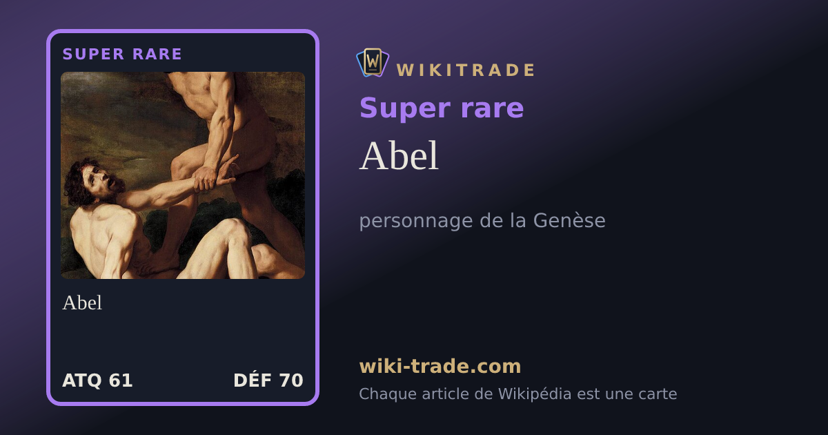 Abel — carte Super rare