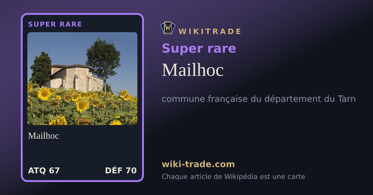 Mailhoc — carte Super rare