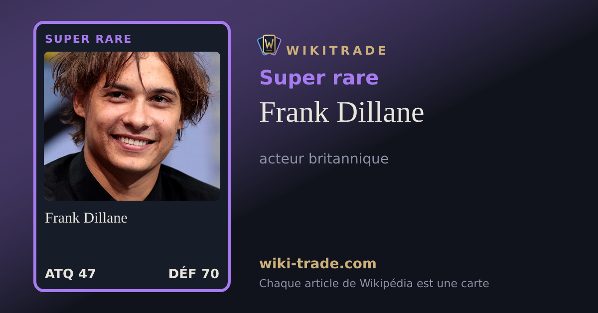 Frank Dillane — carte Super rare
