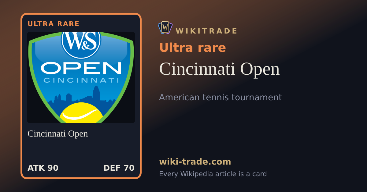 Cincinnati Open — Ultra rare card