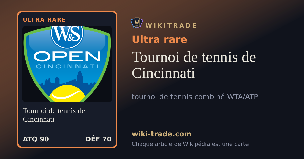 Tournoi de tennis de Cincinnati — carte Ultra rare