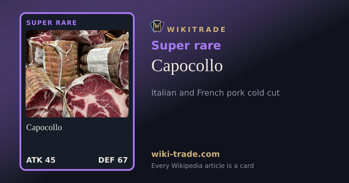 Capocollo — Super rare card