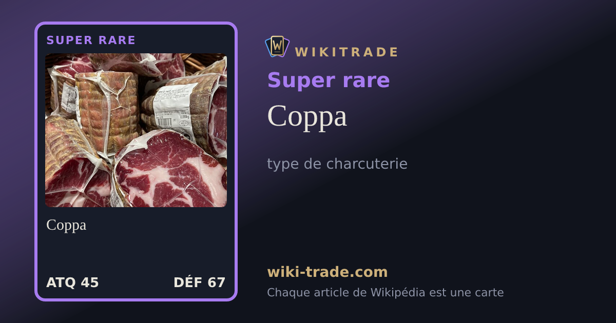 Coppa — carte Super rare