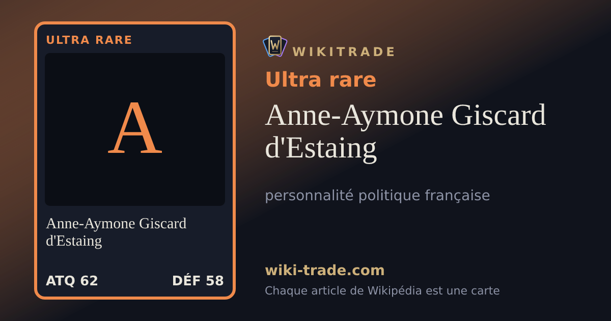 Anne-Aymone Giscard d'Estaing — carte Ultra rare