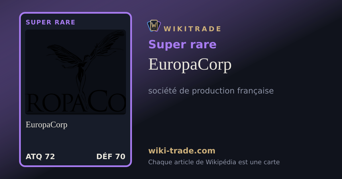 EuropaCorp — carte Super rare