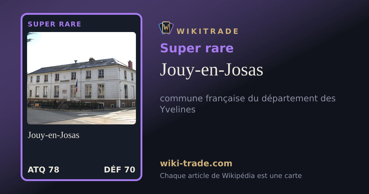 Jouy-en-Josas — carte Super rare