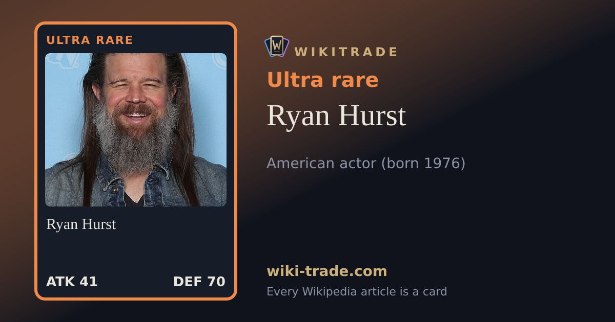 Ryan Hurst — Ultra rare card