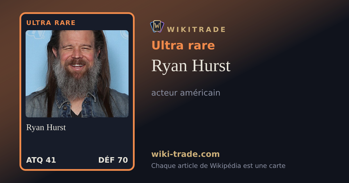 Ryan Hurst — carte Ultra rare