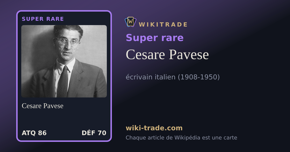 Cesare Pavese — carte Super rare
