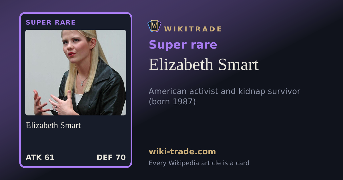 Elizabeth Smart — Super rare card