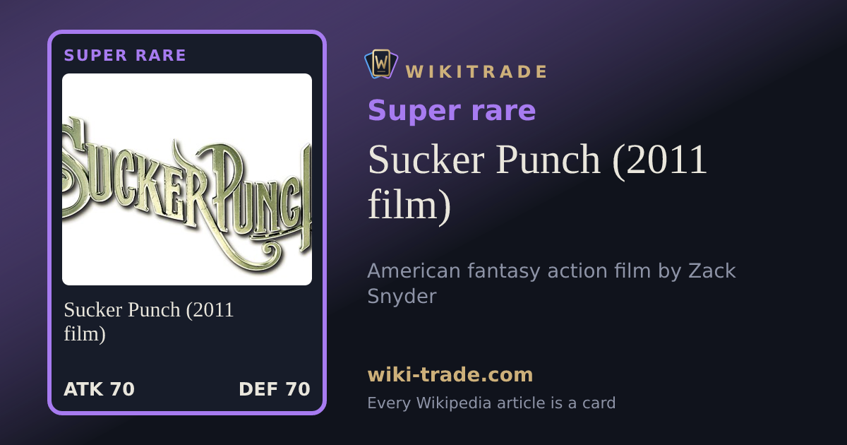Sucker Punch (2011 film) — Super rare card