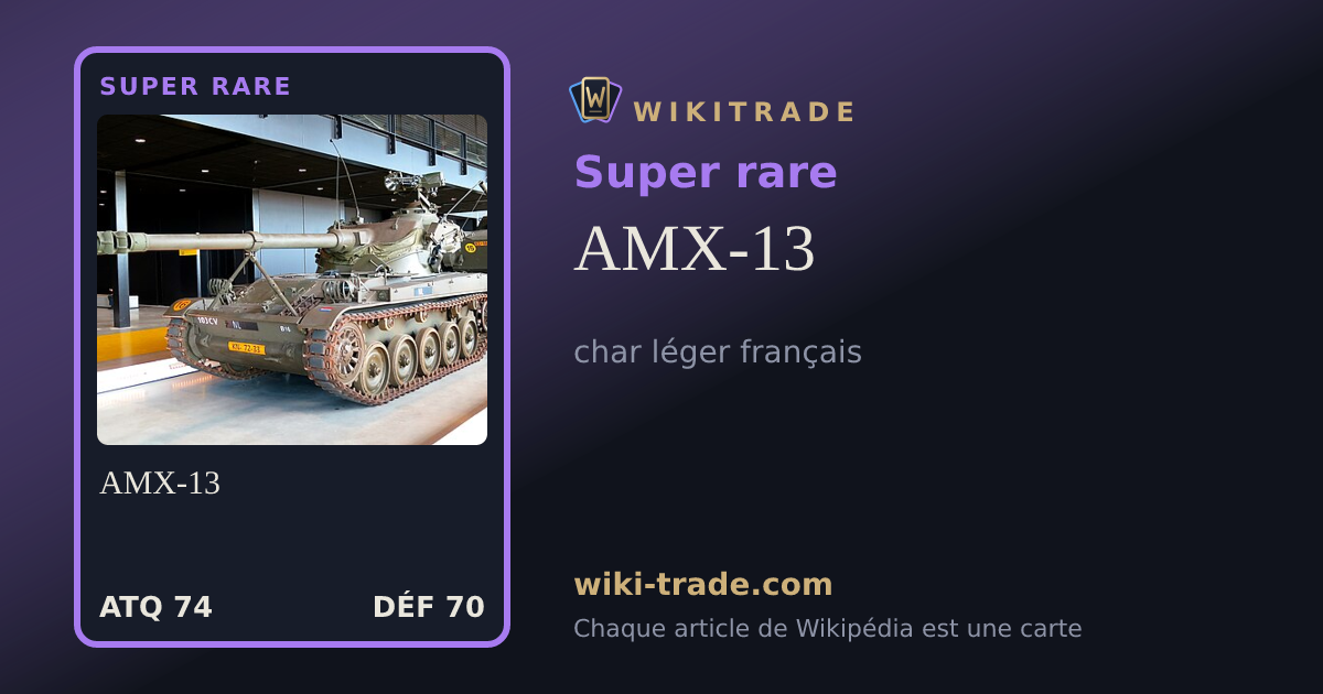 AMX-13 — carte Super rare