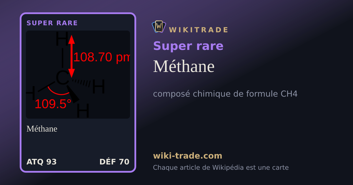 Méthane — carte Super rare