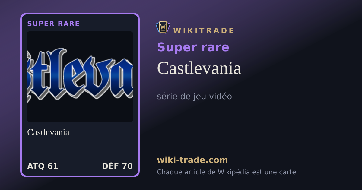 Castlevania — carte Super rare