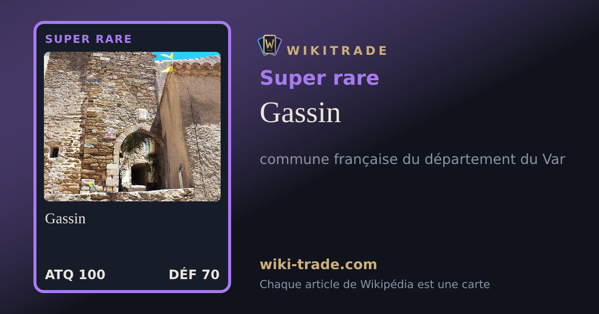 Gassin — carte Super rare
