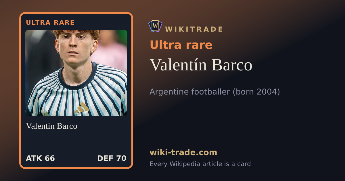Valentín Barco — Ultra rare card