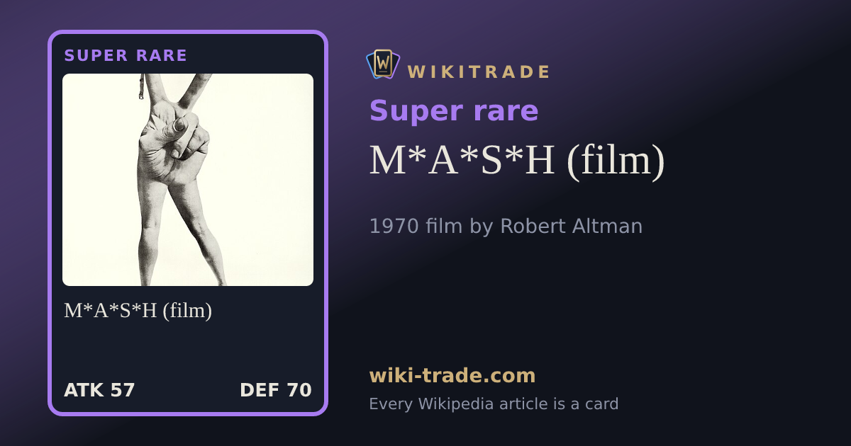 M*A*S*H (film) — Super rare card