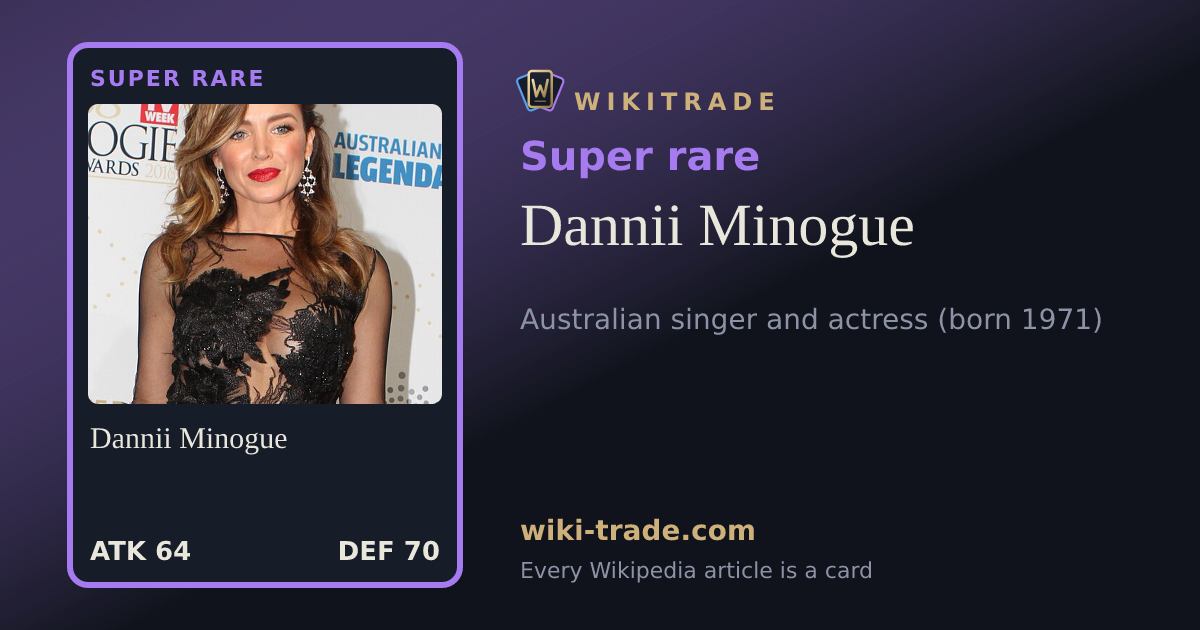 Dannii Minogue — Super rare card