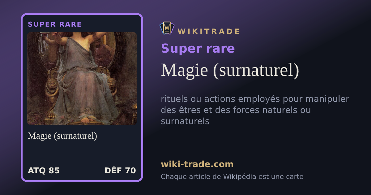 Magie (surnaturel) — carte Super rare
