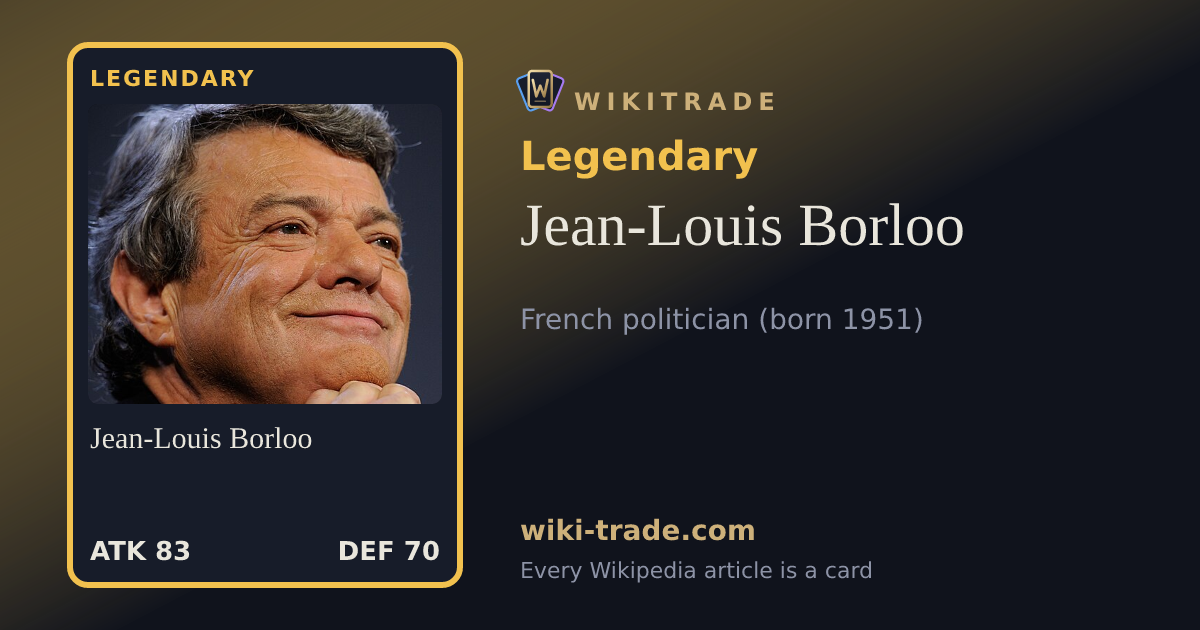 Jean-Louis Borloo — Legendary card
