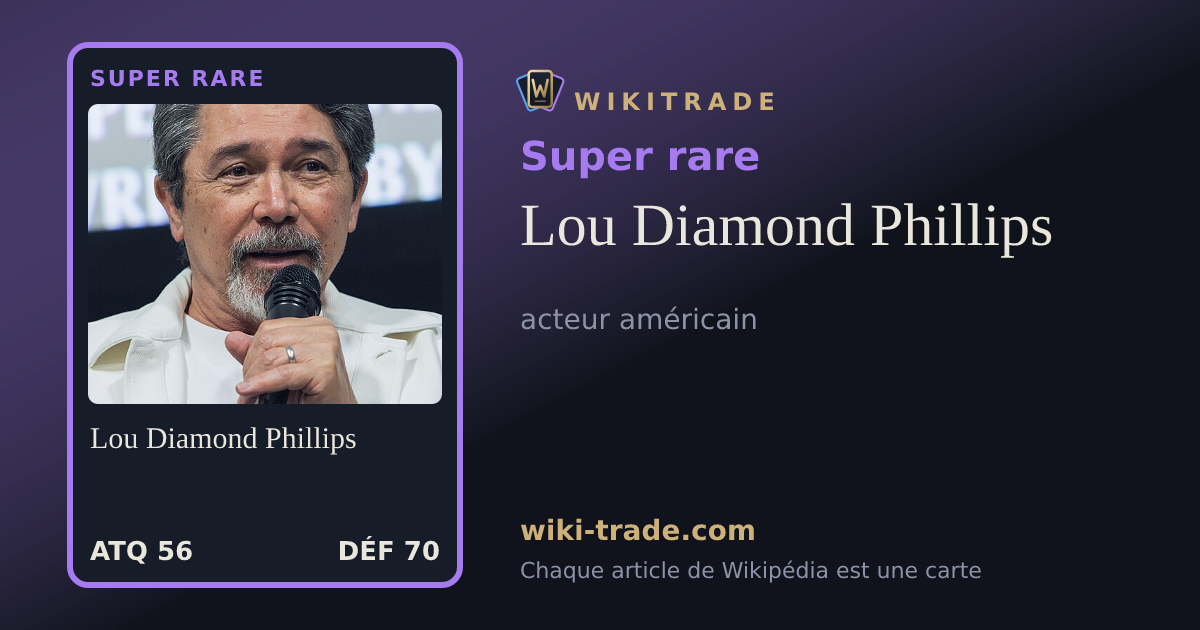 Lou Diamond Phillips — carte Super rare