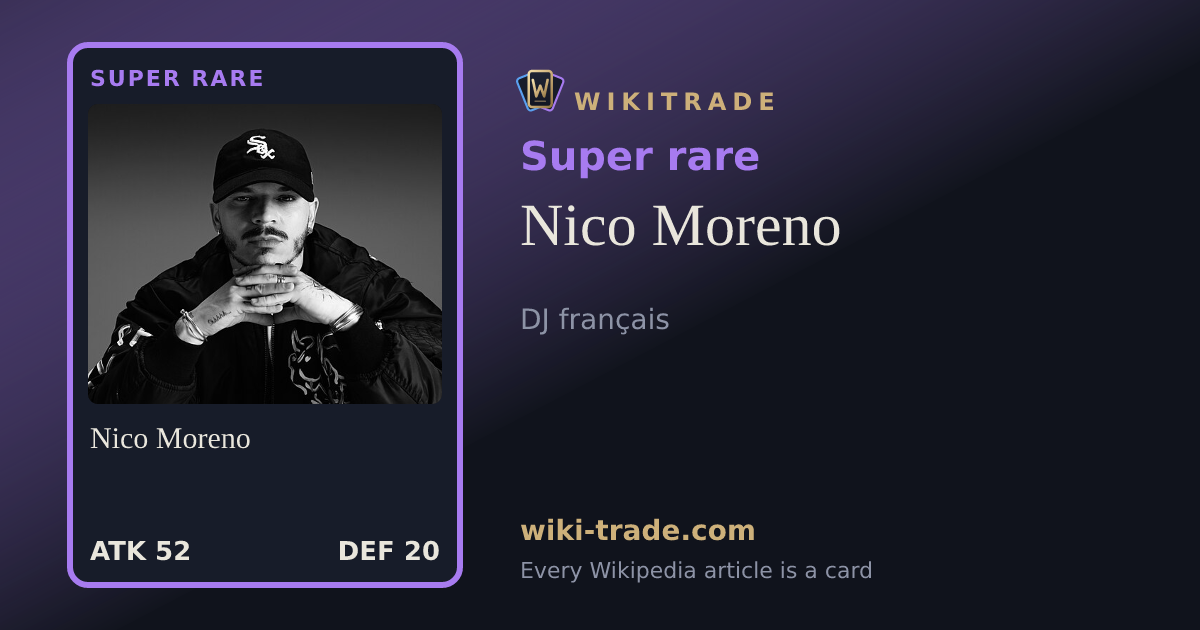 Nico Moreno — Super rare card
