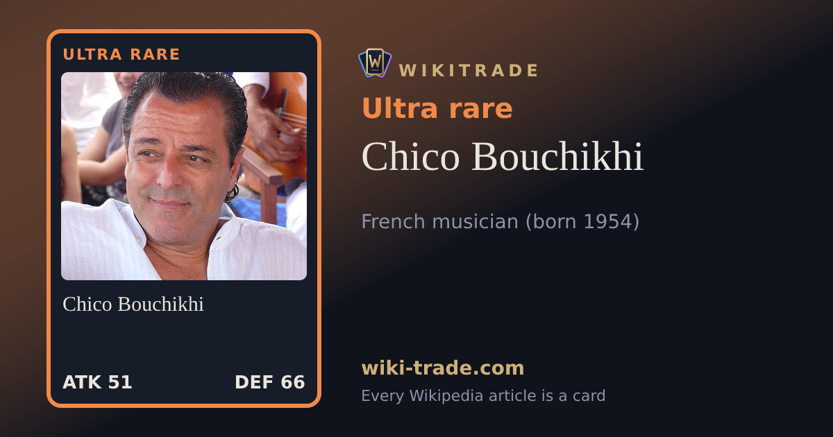 Chico Bouchikhi — Ultra rare card