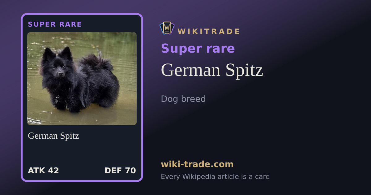 German Spitz — Super rare card