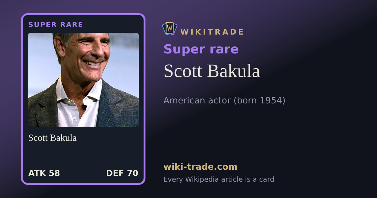 Scott Bakula — Super rare card